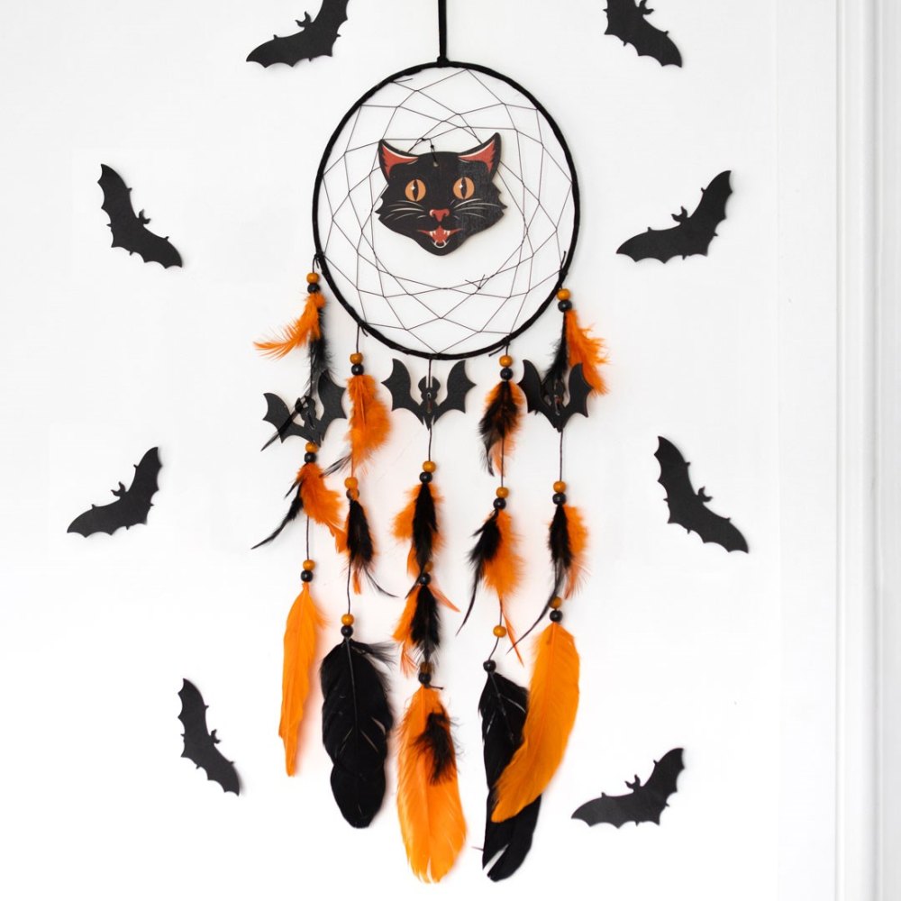 Something Different - Black Cat Halloween Dromenvanger - Multicolours